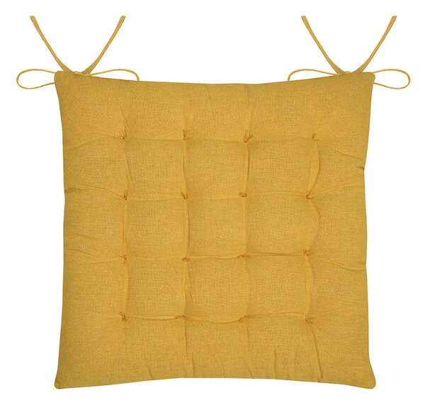 Μαξιλάρι Καρέκλας 2 Όψεων (38x38) S-F Emmy Mustard CUD917001GAL