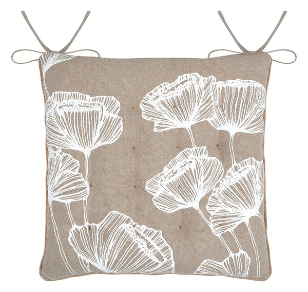 Μαξιλάρι Καρέκλας 2 Όψεων (38x38) S-F Oriana Naturel CUD938002GAL