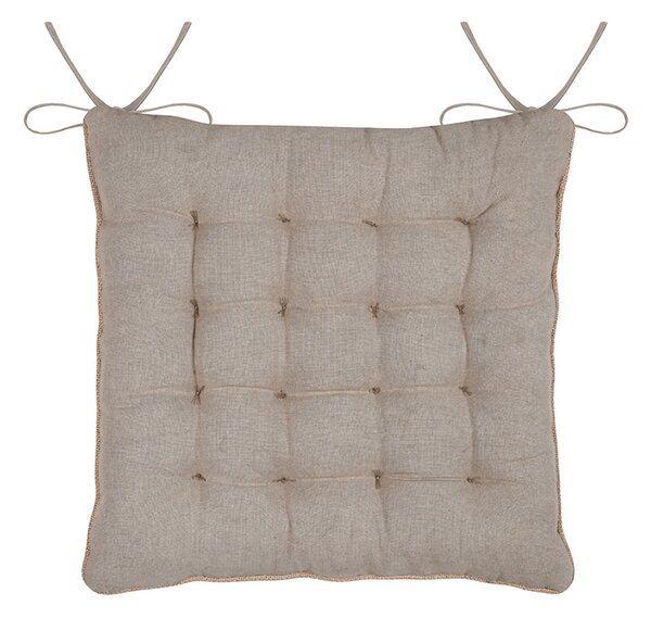 Μαξιλάρι Καρέκλας 2 Όψεων (38x38) S-F Oriana Naturel CUD938002GAL