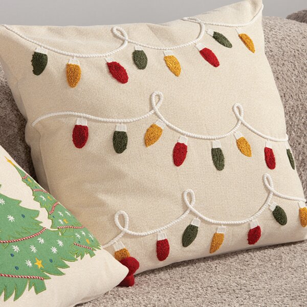 Χριστουγεννιάτικο Μαξιλάρι (45x45) Nef-Nef Homeware Happy Holiday Lights
