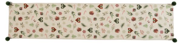 Χριστουγεννιάτικη Τραβέρσα (33x150) Nef-Nef Homeware White Christmas