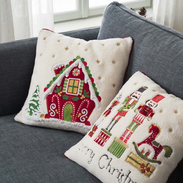 Χριστουγεννιάτικη Μαξιλαροθήκη (43x43) Gofis Home Xmas 315
