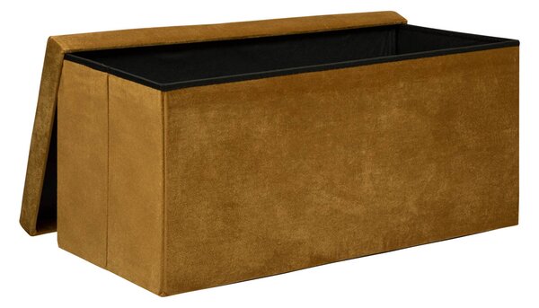 Ταμπουρέ Με Αποθηκευτικό Χώρο (76x38x38) A-S Liloy Ochre 197333B