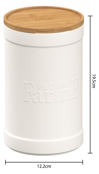 Δοχείο Για Αλεύρι (Φ12.2x19.7) F-V Natureo White 194230A