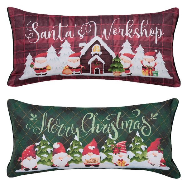 Χριστουγεννιάτικο Μαξιλάρι 2 Όψεων (30x60) Kentia Loft Snow 259