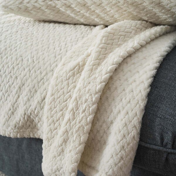 Ριχτάρι Καναπέ Διθέσιου Fleece (180x250) Gofis Home Cinnabar Ecru 115/05