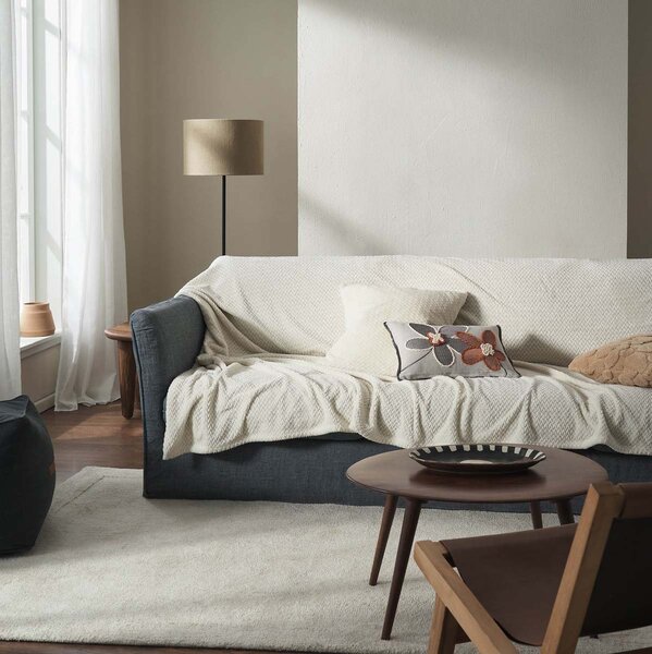 Ριχτάρι Καναπέ Διθέσιου Fleece (180x250) Gofis Home Cinnabar Ecru 115/05