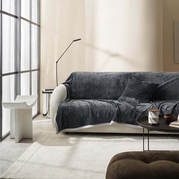 Ριχτάρι Πολυθρόνας (180x180) Gofis Home Polar Pearl Grey 109/15