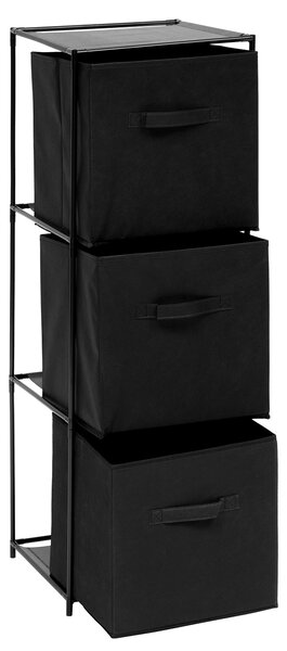 Συρταριέρα 3 Θέσεων (34x34x99) F-V Mix'n Modul Black 193643