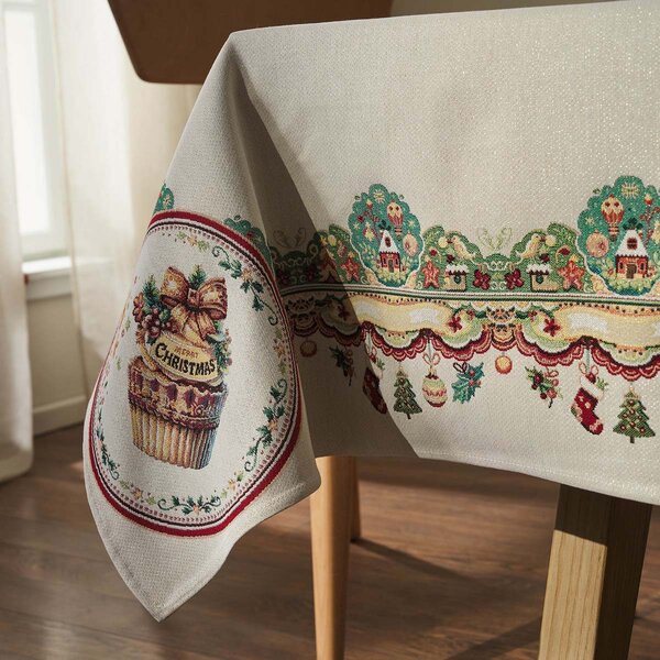 Χριστουγεννιάτικο Τραπεζομάντηλο (135x135) Gofis Home Xmas 212