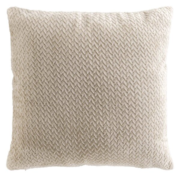 Διακοσμητικό Μαξιλάρι Βελουτέ (45x45) L-C Flanela Beige 1612757