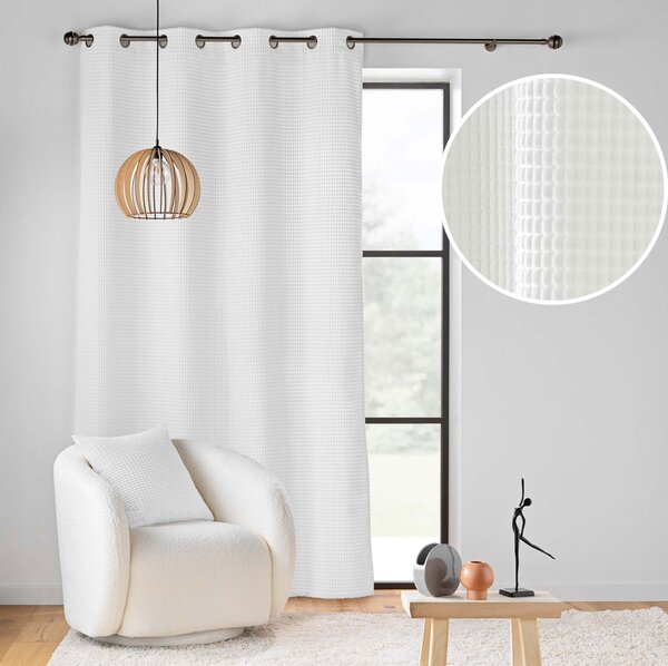 Κουρτίνα Βελουτέ (140x260) Με Τρουκς L-C Swing Blanc 1612770