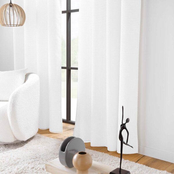 Κουρτίνα Βελουτέ (140x260) Με Τρουκς L-C Swing Blanc 1612770