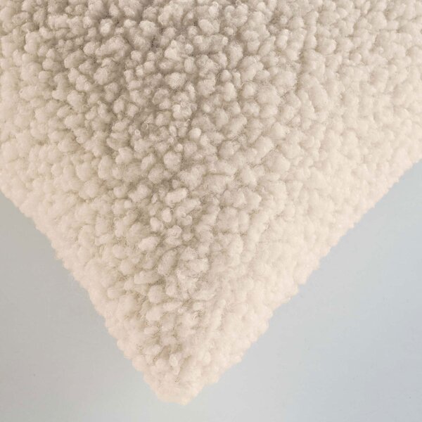 Διακοσμητική Μαξιλαροθήκη Μπουκλέ (40x40) L-C Woolen Naturel 1612918
