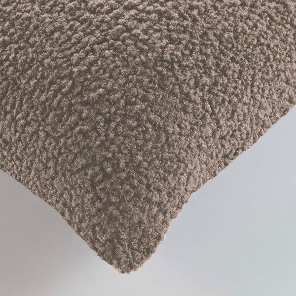 Διακοσμητική Μαξιλαροθήκη Μπουκλέ (40x40) L-C Woolen Sable 1612921