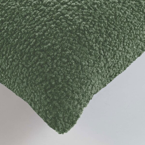 Διακοσμητική Μαξιλαροθήκη Μπουκλέ (40x40) L-C Woolen Sauge 1612919