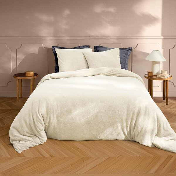 Παπλωματοθήκη Fleece Υπέρδιπλη (220x240) + Διακοσμητικές Μαξιλαροθήκες L-C Helena Naturel 1645201