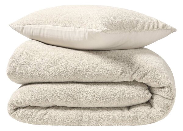 Παπλωματοθήκη Fleece Υπέρδιπλη (220x240) + Διακοσμητικές Μαξιλαροθήκες L-C Helena Naturel 1645201