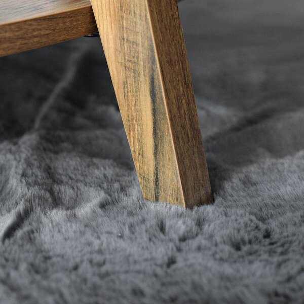 Χαλί Γούνινο (150x200) Ravelia Fluffy Dark Grey