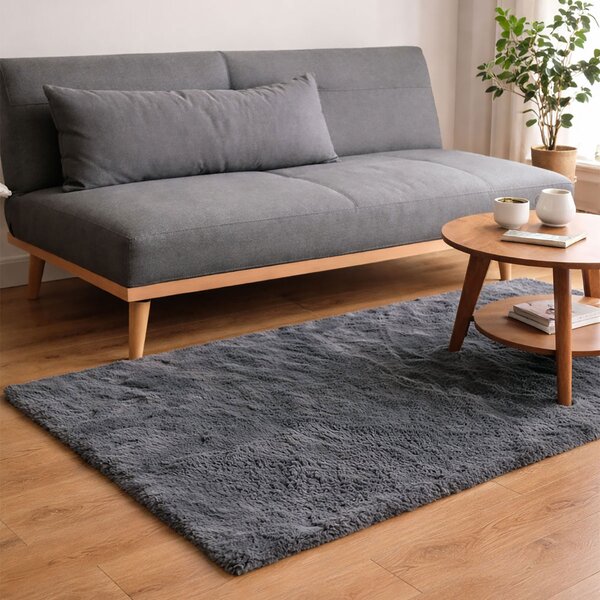 Πατάκι Γούνινο (60x90) Ravelia Fluffy Dark Grey