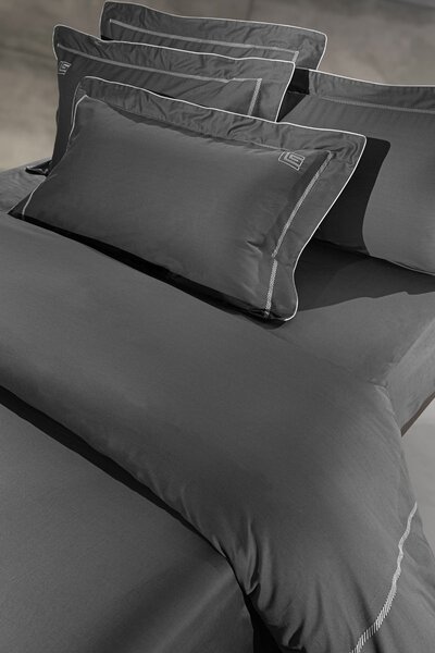 Παπλωματοθήκη King Size (Σετ 250x240) Guy Laroche Elite Anthracite - Silver