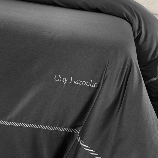 Παπλωματοθήκη King Size (Σετ 250x240) Guy Laroche Elite Anthracite - Silver