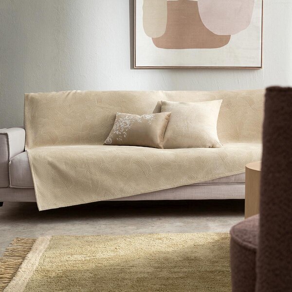 Ριχτάρι Πολυθρόνας Βελουτέ (180x180) Gofis Home Nimbus Willow Beige 447/52
