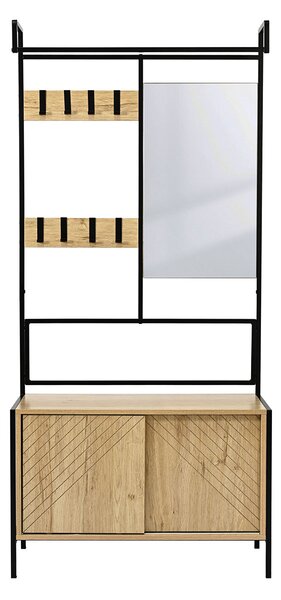 Έπιπλο Εισόδου Με Καθρέφτη (80x35x172) Spitishop Nobile Natural