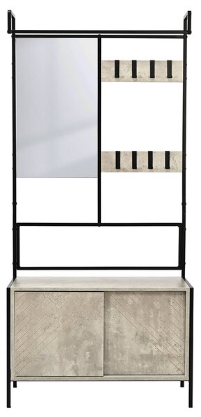Έπιπλο Εισόδου Με Καθρέφτη (80x35x172) Spitishop Nobile Cement