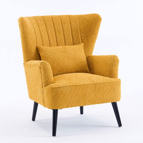 Πολυθρόνα Μπουκλέ (79x76.5x95.5) Spitishop Embrace Yellow