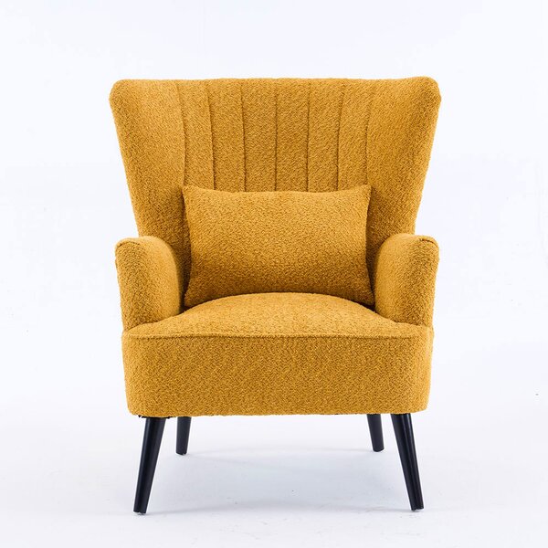 Πολυθρόνα Μπουκλέ (79x76.5x95.5) Spitishop Embrace Yellow