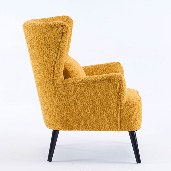 Πολυθρόνα Μπουκλέ (79x76.5x95.5) Spitishop Embrace Yellow