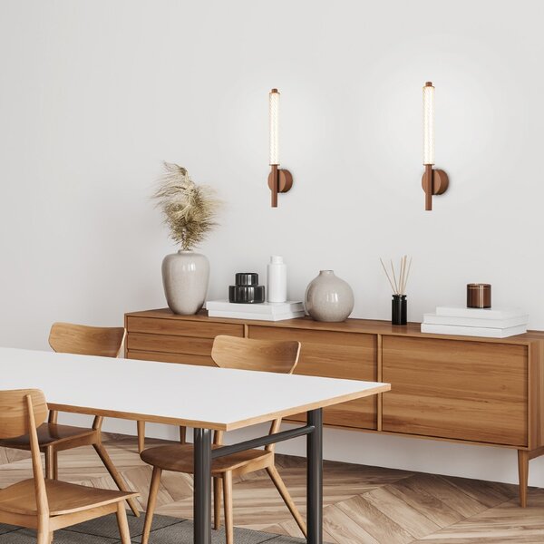 Απλίκα Τοίχου LED 3 CCT Aca Mystique CNW11CACCT Brown