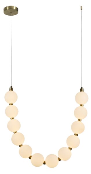 Φωτιστικό Οροφής Μονόφωτο LED Aca Lolly HM238LEDP12 Brass Gold/White
