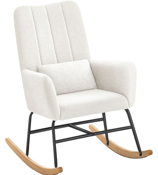 Κουνιστή Πολυθρόνα Μπουκλέ (89.5x67.5x106) Songmics LYY500WD01