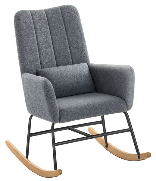 Κουνιστή Πολυθρόνα Μπουκλέ (89.5x67.5x106) Songmics LYY500GN01