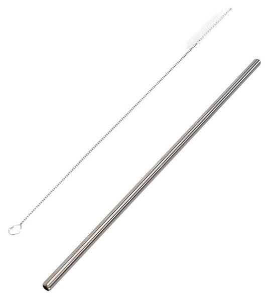 Καλαμάκι Μεταλλικό + Βουρτσάκι Estia 900ml 01-36928