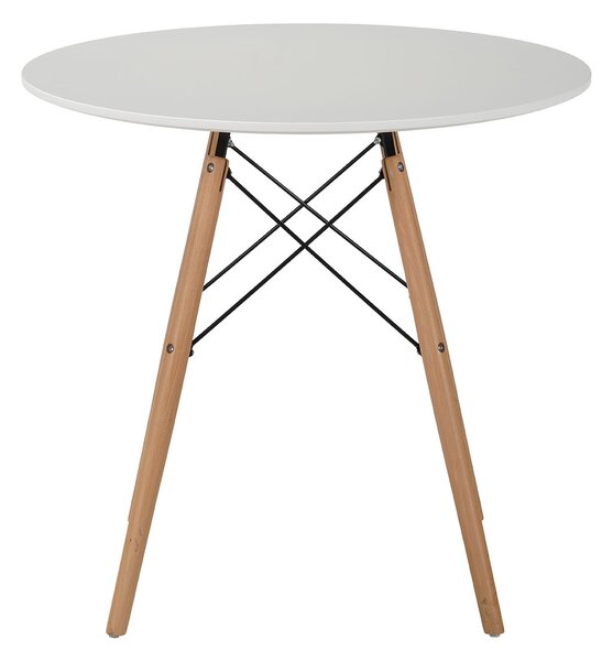 Τραπέζι Κουζίνας (Φ80x75) Spitishop Urban White
