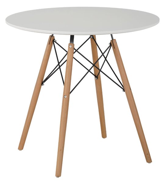 Τραπέζι Κουζίνας (Φ80x75) Spitishop Urban White