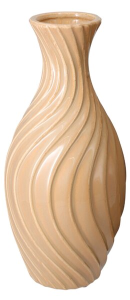 Διακοσμητικό Βάζο (Φ15.5x33) K-M Beige 095903140