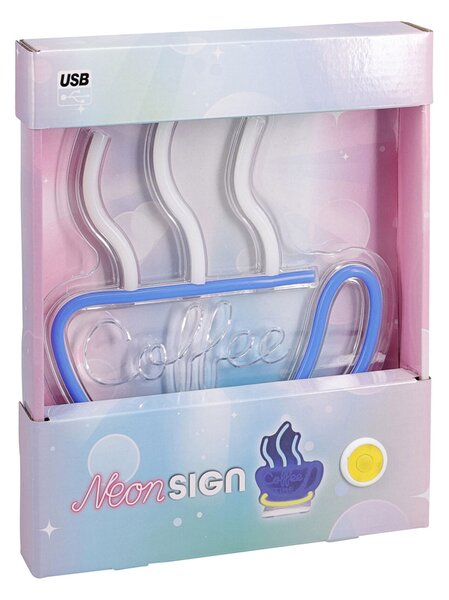 Διακοσμητικό Τοίχου Με Neon (21x27) K-M Coffee NE1100260