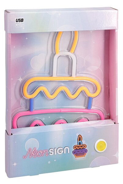 Διακοσμητικό Τοίχου Με Neon (21x27) K-M Cake NE1100260