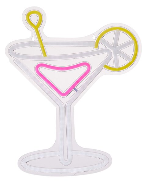 Διακοσμητικό Τοίχου Με Neon (32x38) K-M Coctail NE1100230