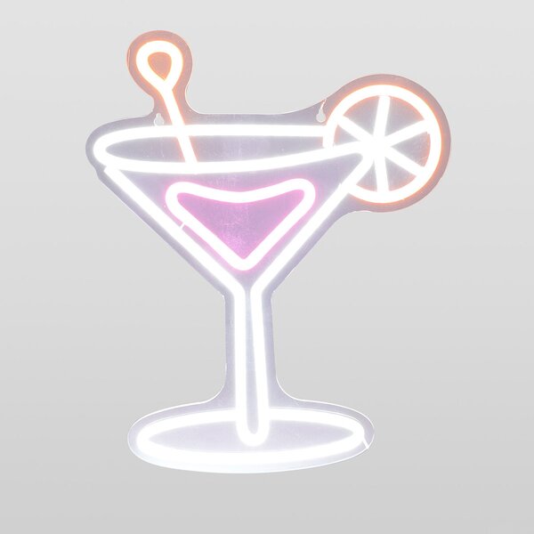 Διακοσμητικό Τοίχου Με Neon (32x38) K-M Coctail NE1100230