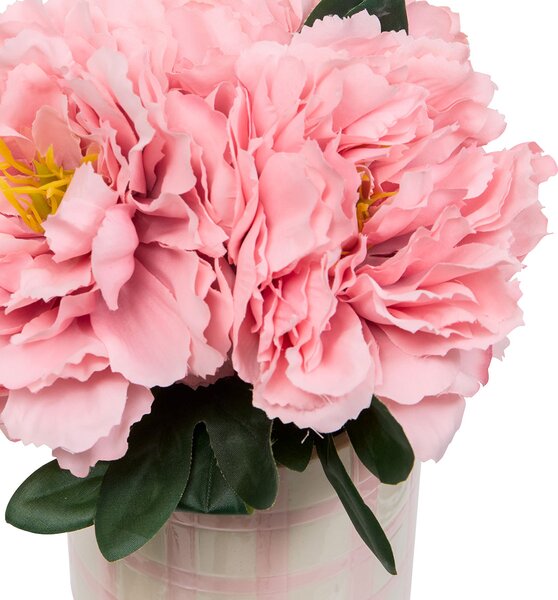 Τεχνητό Λουλούδι Σε Γλάστρα 21εκ. A-S Rose Flower 214017 Pink
