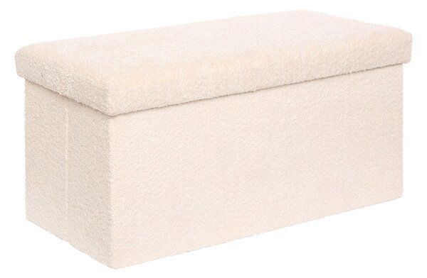 Ταμπουρέ Με Αποθηκευτικό Χώρο (76x38x38) A-S Soana Ivory 214228A