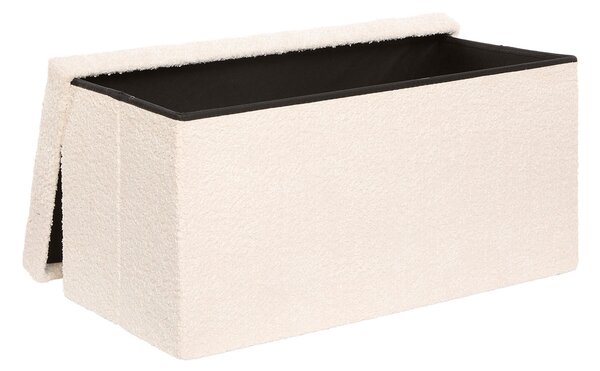 Ταμπουρέ Με Αποθηκευτικό Χώρο (76x38x38) A-S Soana Ivory 214228A