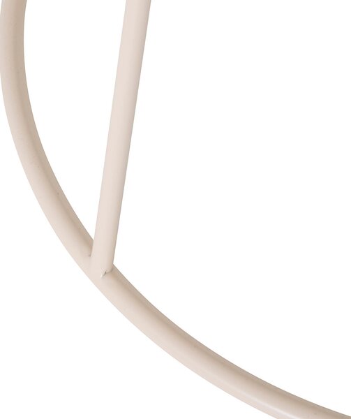 Βοηθητικό Τραπεζάκι (Φ38x42) A-S Latte Beige 213065A