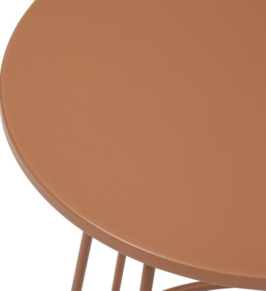 Βοηθητικό Τραπεζάκι (Φ38x42) A-S Latte Terracotta 213065B