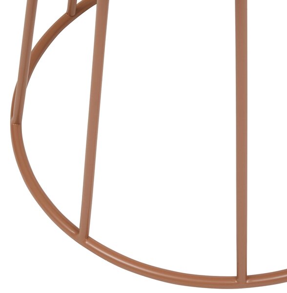 Βοηθητικό Τραπεζάκι (Φ38x42) A-S Latte Terracotta 213065B